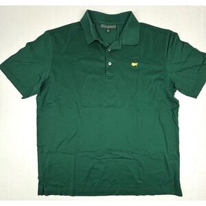 Master's Collection Golf Polo Shirt Mens Large Green Relaxed Fit Pima Cotton‎